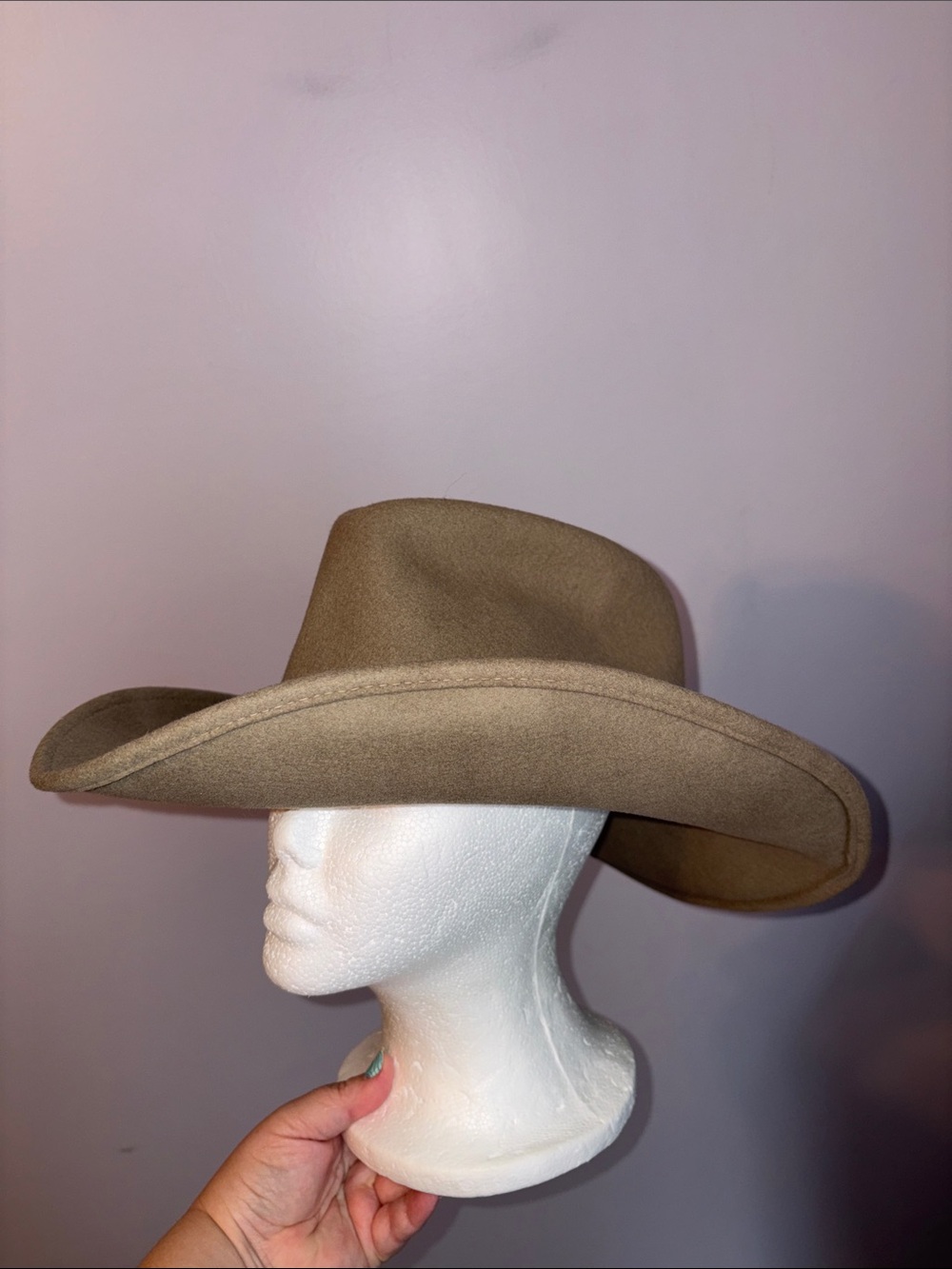 Renegade Headwear Lite Felt Wool Packable Water Repellent Western Cowboy Hat M - Picture 3 of 17